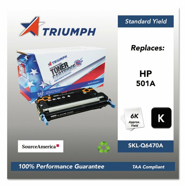 Triumph Remanufactured Q6470A 501A Toner, 6,000 Page-Yield, Black 751000NSH0295 SKL-Q6470A